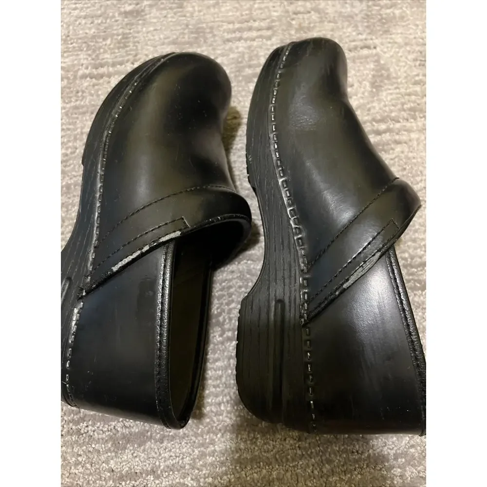 DANSKO Professional XP Clogs Black Leather 40 EU 9 US